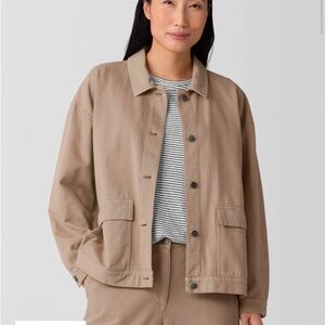 Eileen Fisher, Utility Cotron Classic Collar Jacket